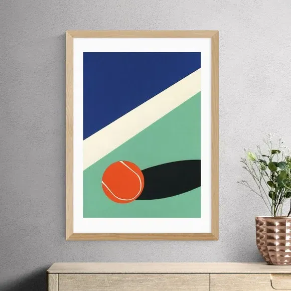 Arizona Tennis Club II Art Print - Multicolor