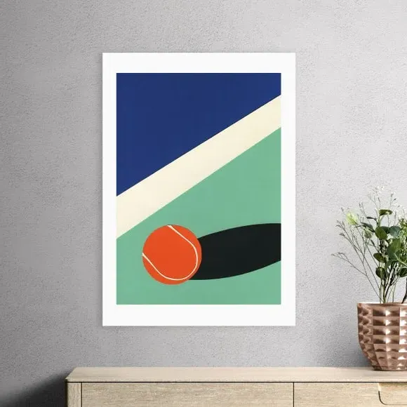 Arizona Tennis Club II Art Print - Multicolor image