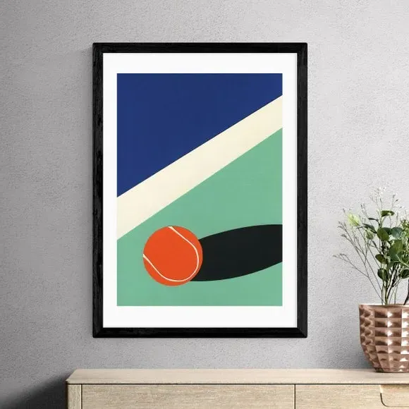 Arizona Tennis Club II Art Print - Multicolor
