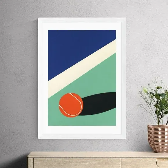 Arizona Tennis Club II Art Print - Multicolor