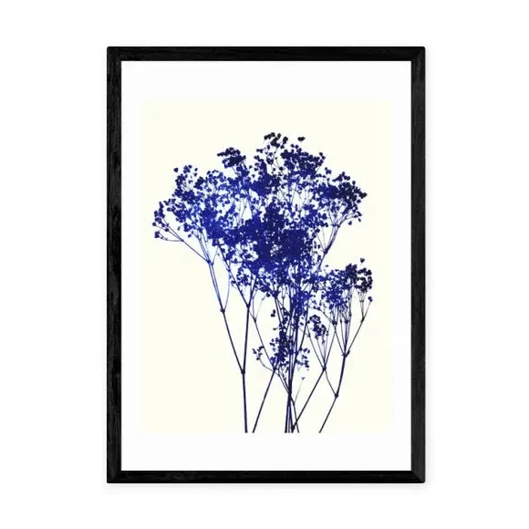 Baby's Breath Wall Print - Blue, Archival Paper