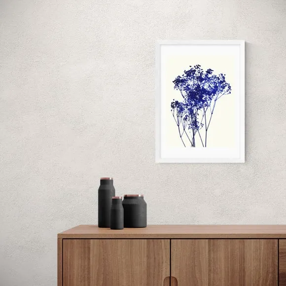 Baby's Breath Wall Print - Blue, Archival Paper
