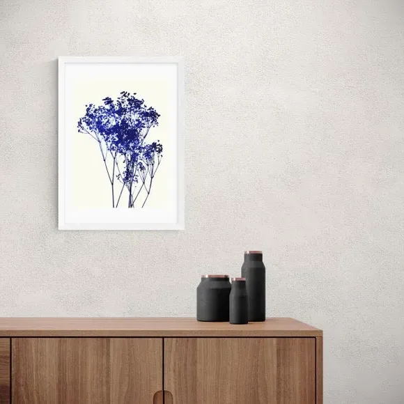 Baby's Breath Wall Print - Blue, Archival Paper