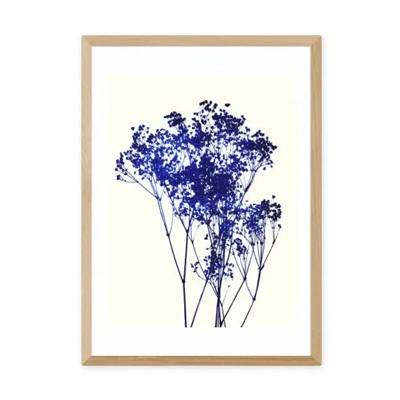 Baby's Breath Wall Print - Blue, Archival Paper