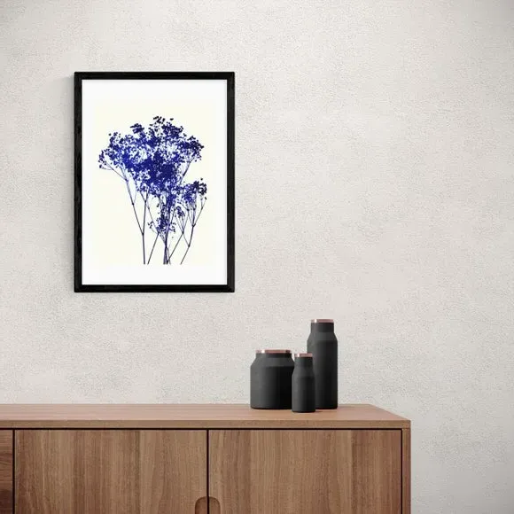Baby's Breath Wall Print - Blue, Archival Paper