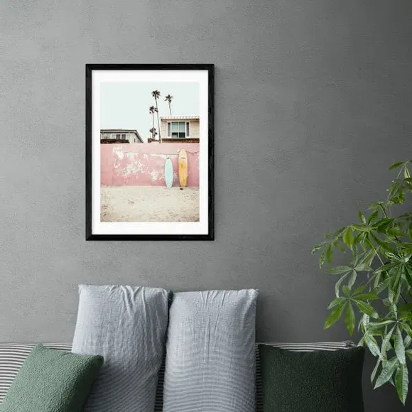 Beach Photography Print - Pink, Archival Paper