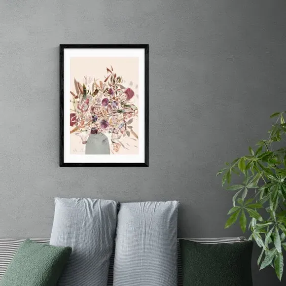 Blossoms Wall Print - Natural, Archival Paper
