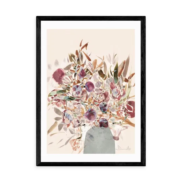 Blossoms Wall Print - Natural, Archival Paper