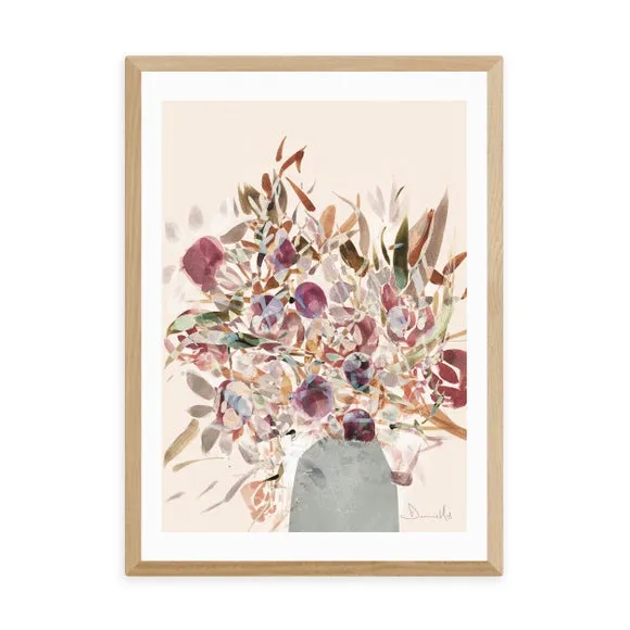 Blossoms Wall Print - Natural, Archival Paper