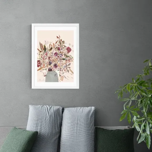 Blossoms Wall Print - Natural, Archival Paper