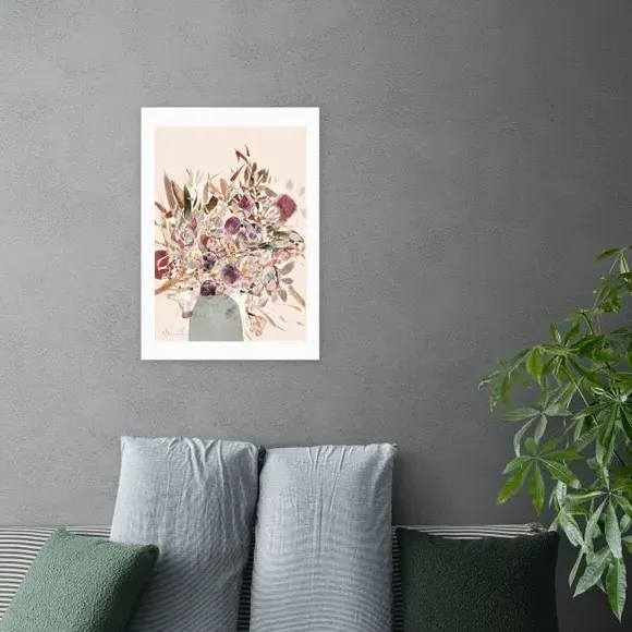 Blossoms Wall Print - Natural, Archival Paper image