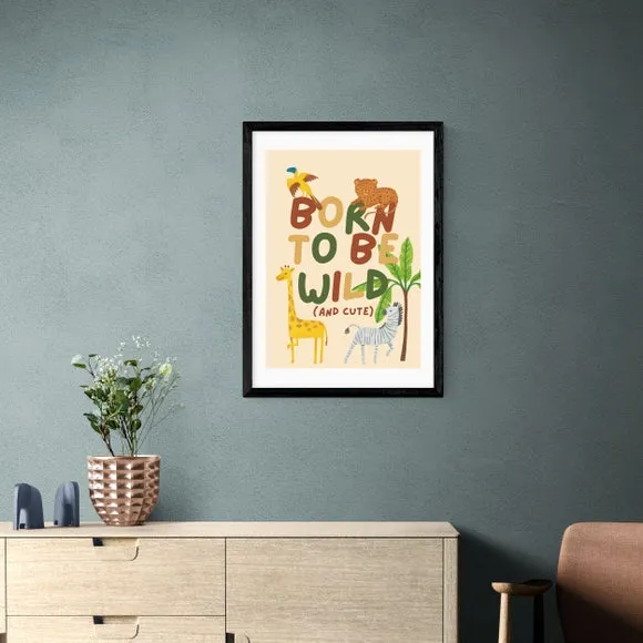 Born To Be Wild Art Print - Multicolor