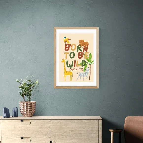 Born To Be Wild Art Print - Multicolor