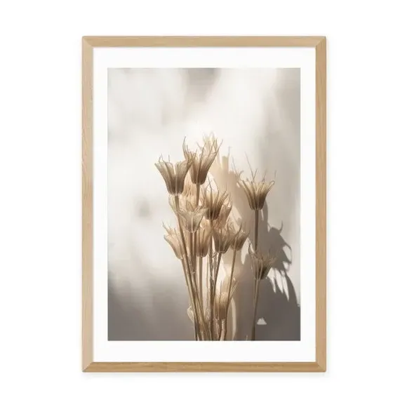Botanical Framed Print - Natural