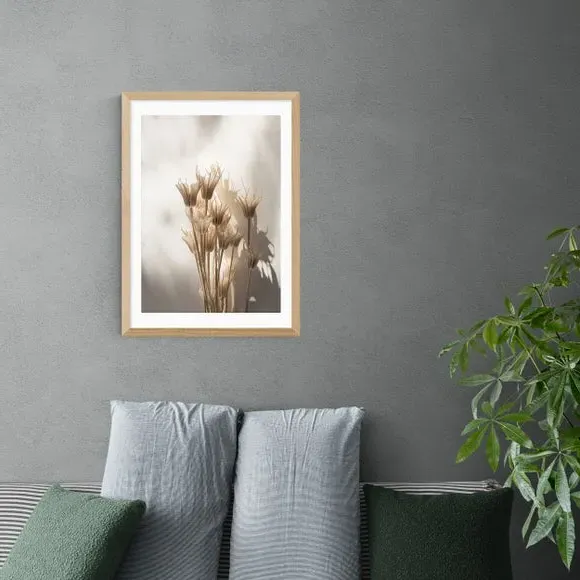 Botanical Framed Print - Natural