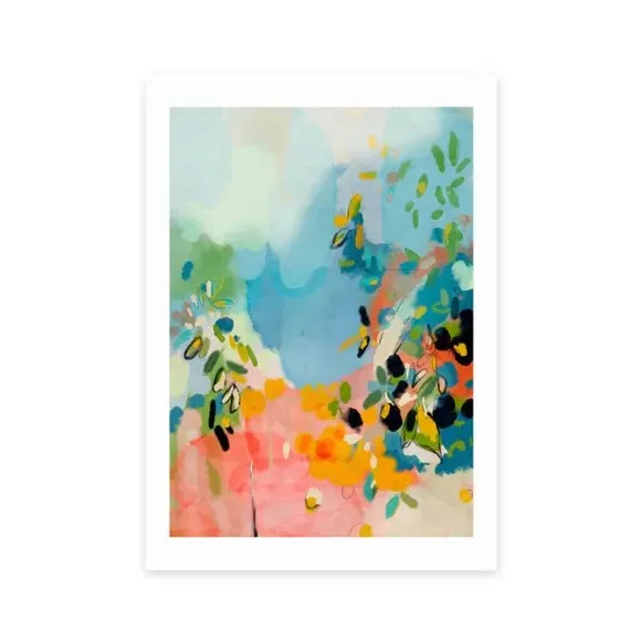 Botanical Wall Art Print - Multicolor, Paper image