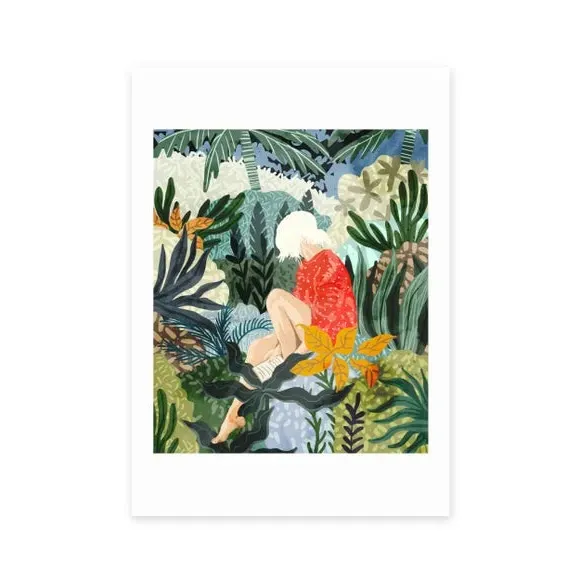 Botanical Wall Art Print - Multicolor, Paper image
