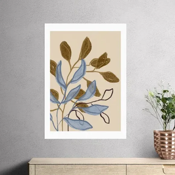 Botanical Wall Print - Blue image