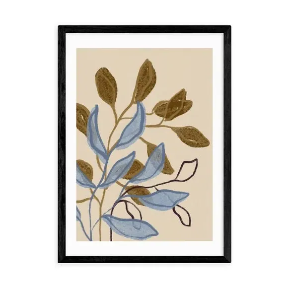 Botanical Wall Print - Blue