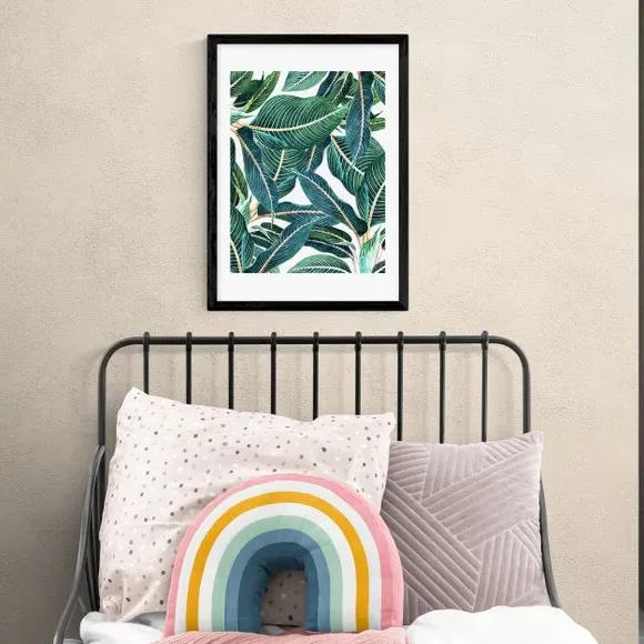 Botanical Wall Print Edge and Dance - Green