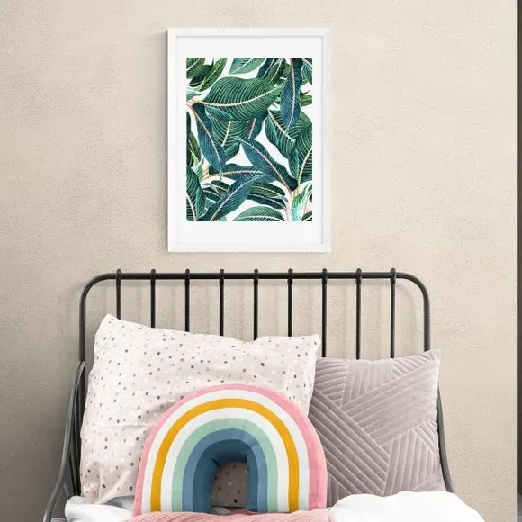 Botanical Wall Print Edge and Dance - Green