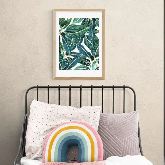 Botanical Wall Print Edge and Dance - Green