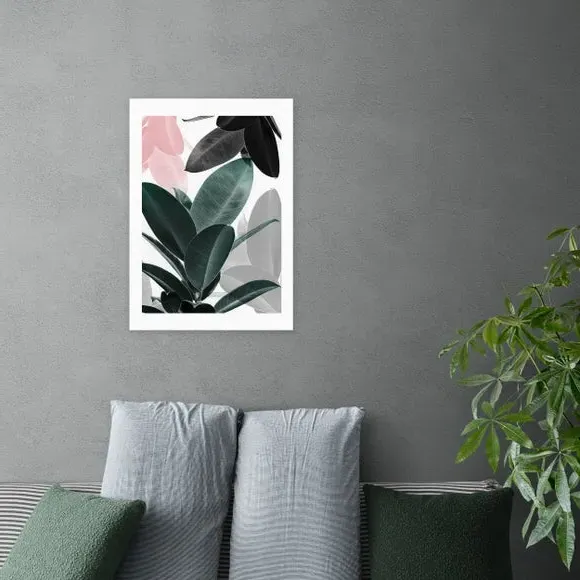 Botanical Wall Print - Green, Archival Paper image