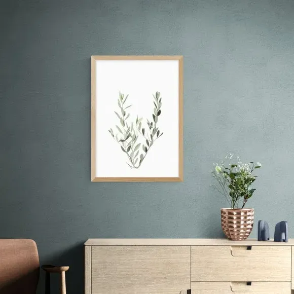 Botanical Wall Print - Olive Branch - Green