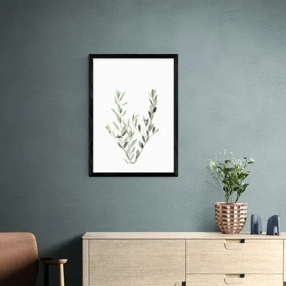 Botanical Wall Print - Olive Branch - Green