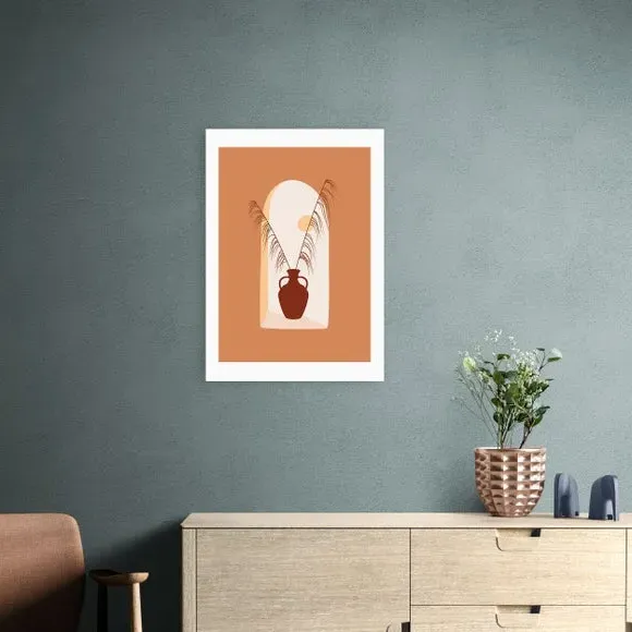 Botanical Wall Print - Orange, Paper image