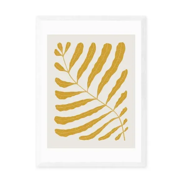 Botanical Wall Print - Yellow, Archival Paper
