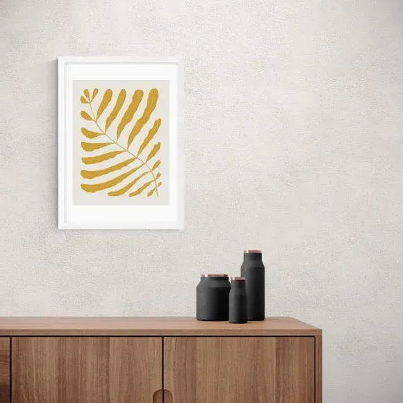Botanical Wall Print - Yellow, Archival Paper