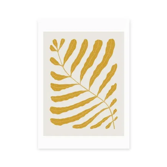 Botanical Wall Print - Yellow, Archival Paper
