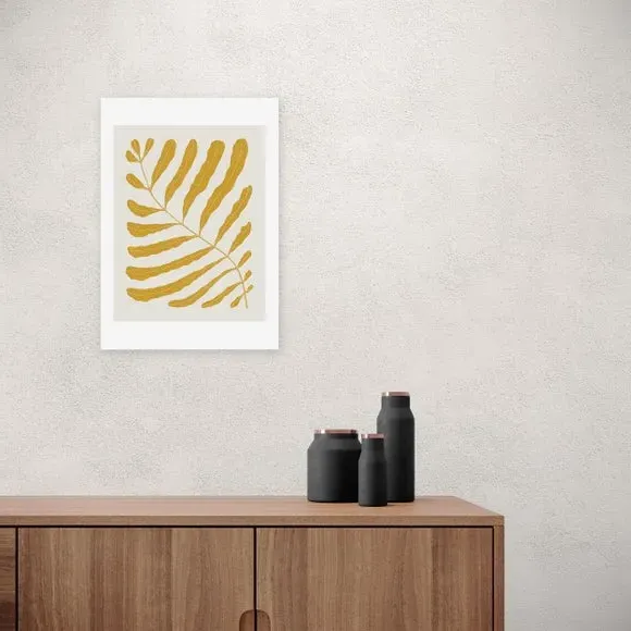 Botanical Wall Print - Yellow, Archival Paper image