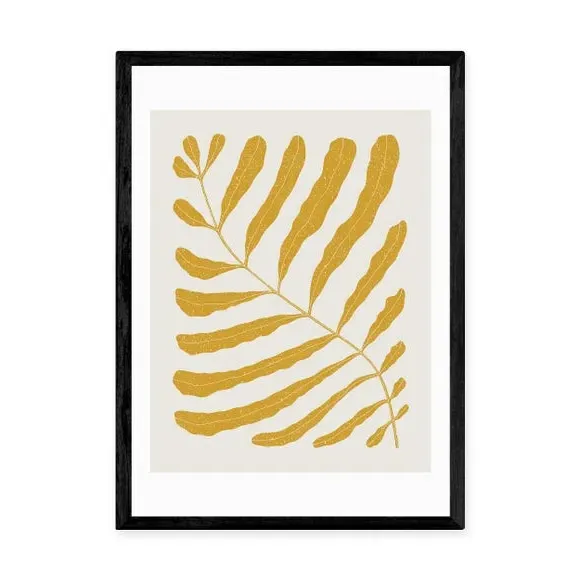 Botanical Wall Print - Yellow, Archival Paper