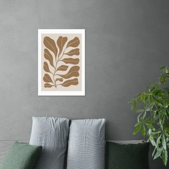 Branch Art Print - Brown