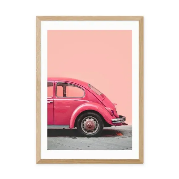 Bug Print Wall Art - Pink, Archival Paper
