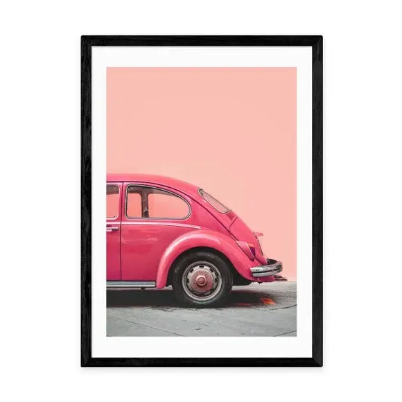 Bug Print Wall Art - Pink, Archival Paper