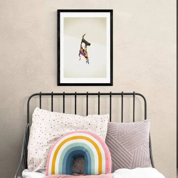 Cat Wall Art Print - Multicolor, Paper