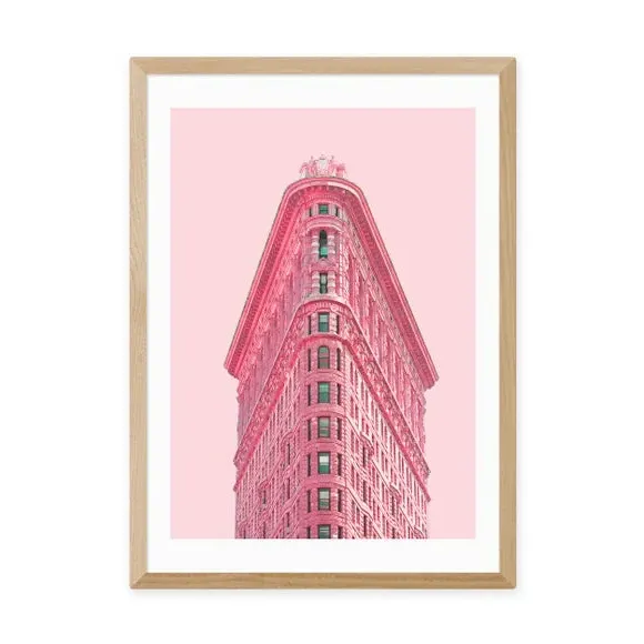 Cherry Heights Architectural Print - Pink
