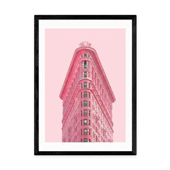 Cherry Heights Architectural Print - Pink