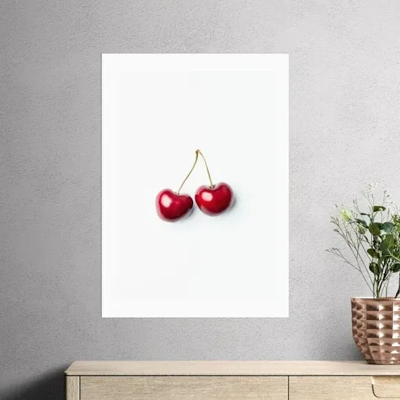 Cherry II Art Print - Red image