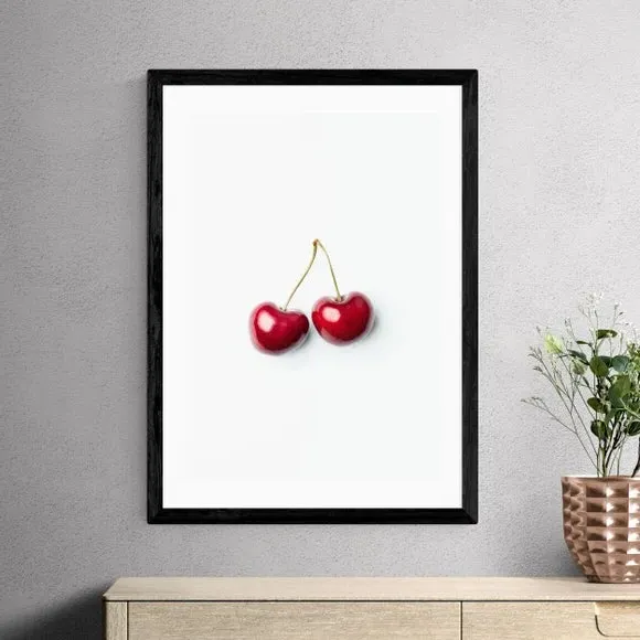 Cherry II Art Print - Red