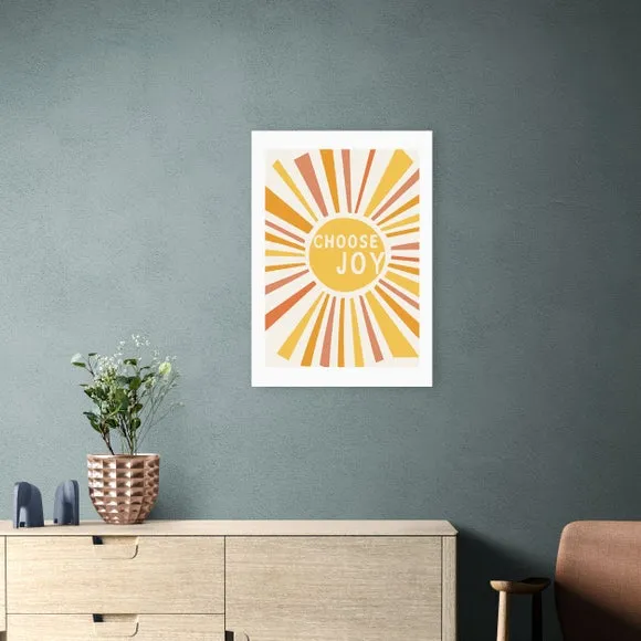 Choose Joy Wall Print - Yellow image