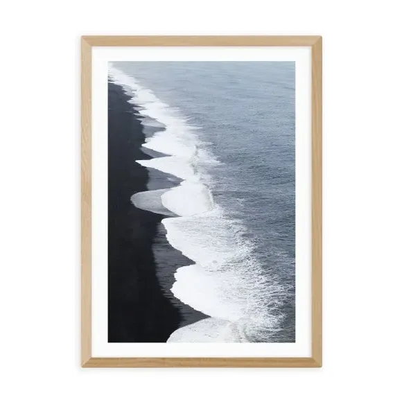 Coastal Print with Frame Options - Blue