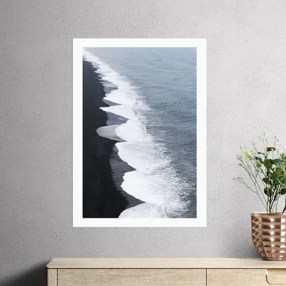 Coastal Print with Frame Options - Blue image
