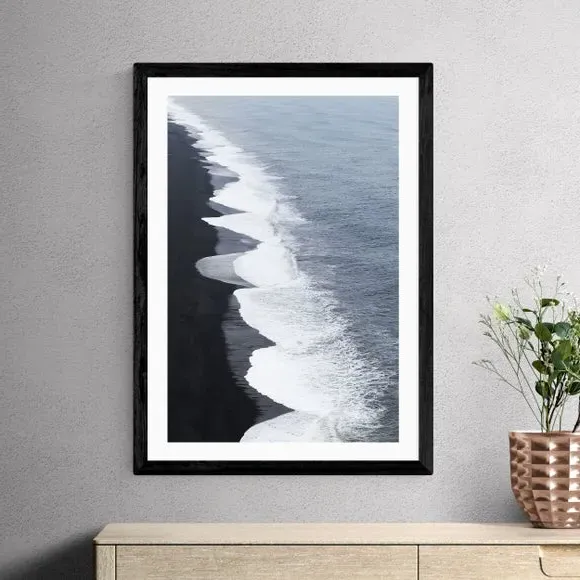 Coastal Print with Frame Options - Blue