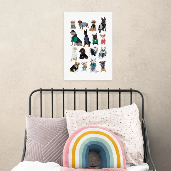 Cool Dogs Wall Print - Multicolor image