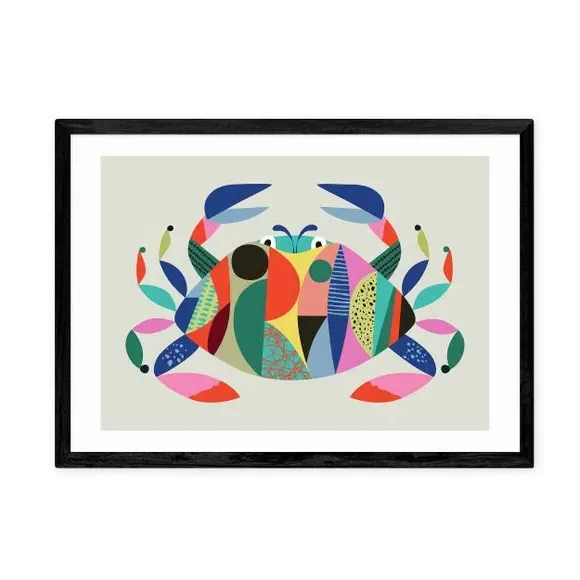 Crab Wall Print - Multicolor