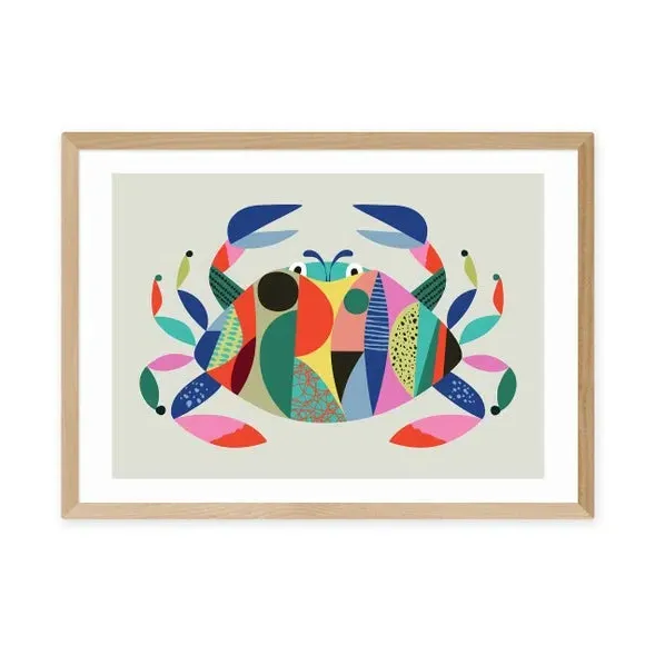Crab Wall Print - Multicolor